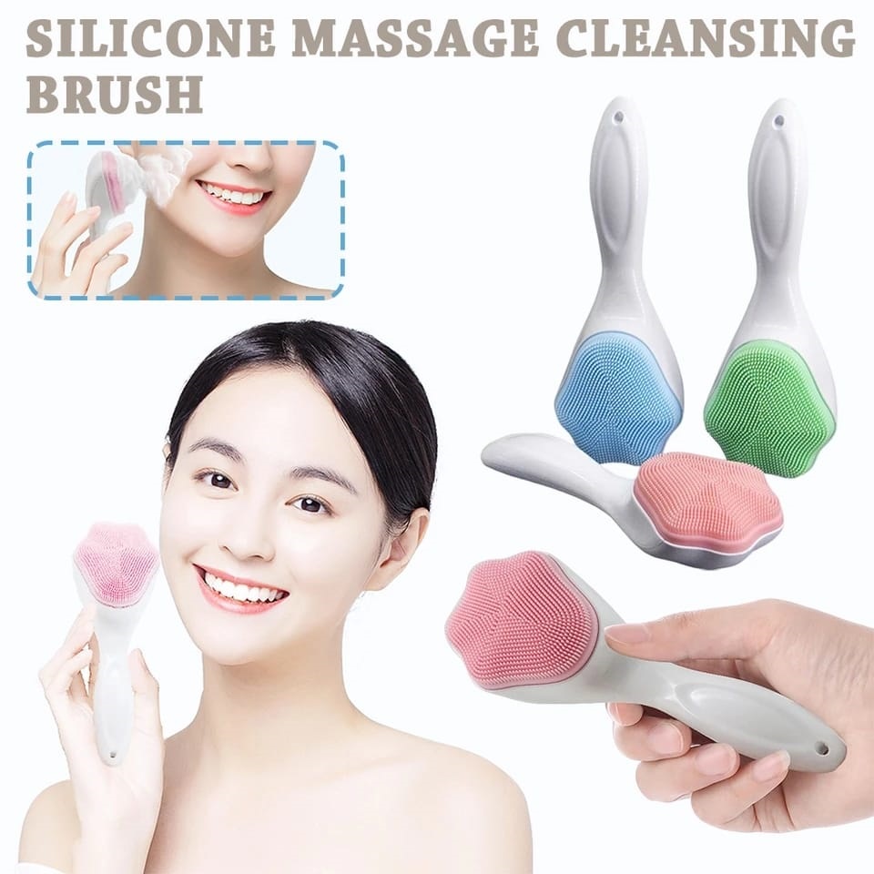1 Pack Silicone Face Scrubber - Exfoliating and Cleansing Brush